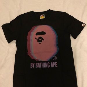 BAPE Distored Logo Tee